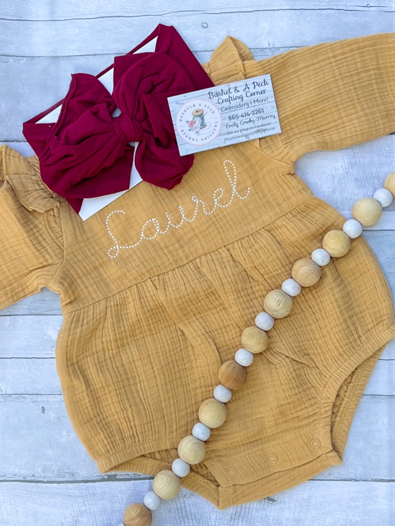 Embroidered Muslin Bubble Romper