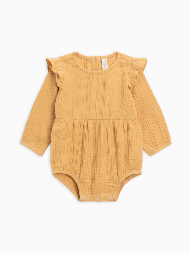 Embroidered Muslin Bubble Romper
