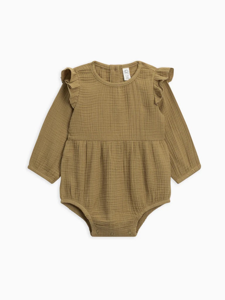 Embroidered Muslin Bubble Romper